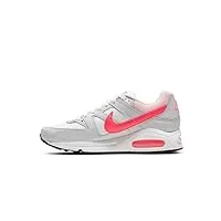 nike air max command, chaussures de running mixte adulte, argent (hite/hyper punch-lght a), 38.5