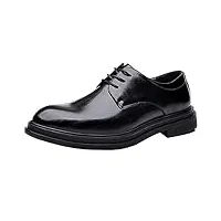 dadawen chaussure homme cuir, derby mariage dressing chaussures de ville à lacets oxford noir 39