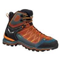 salewa mtn trainer lite mid goretex mountaineering boots orange,bleu eu 45 homme